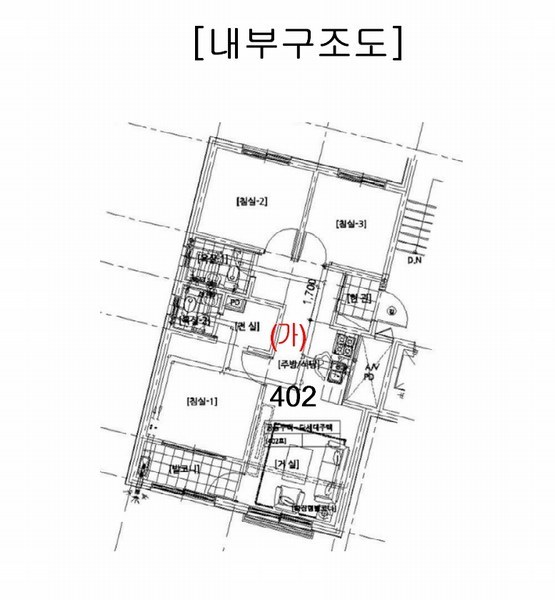 2025타경513048 인천광역시 동구 금곡로47번길 38, 주건축물 1동 4층 402호 다세대(빌라)[공급20평형] 경매 이미지