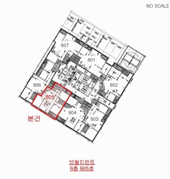 2025타경514193 인천광역시 미추홀구 한나루로527번길 4, 브릴리언트 8층 805호 오피스텔 경매 이미지