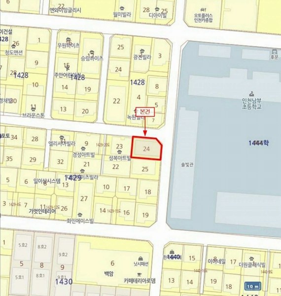 2024타경534641 인천광역시 미추홀구 인주대로354번길 24, 롯데파크빌 3층 302호 다세대(빌라)[공급17평형] 경매 이미지