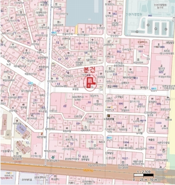 2024타경575208 인천광역시 미추홀구 석바위로 127, 마인블루빌 3층 301호 오피스텔[계약19평형] 경매 이미지