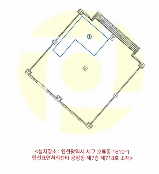 2023타경550806 인천광역시 서구 가람로 14, 인천표면처리센터 공장동 7층 718호 아파트형공장 경매 이미지