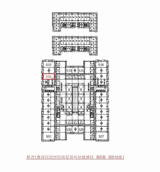 2025타경1508 인천광역시 서구 중봉대로 490, 청라더리브티아모지식산업센터 5층 510호 아파트형공장 경매 이미지