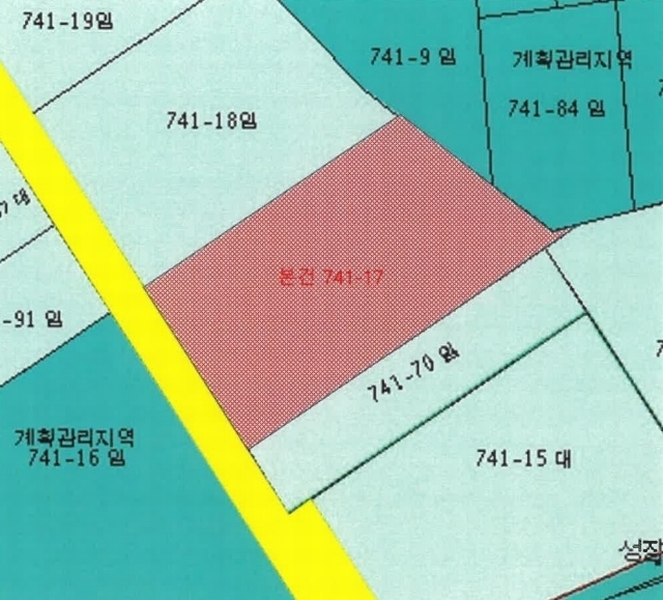 2025타경510745 인천광역시 옹진군 영흥면 외리 741-17 임야 경매 이미지
