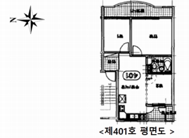 2025타경512449 인천광역시 미추홀구 학익소로61번길 49-1, 신명스카이뷰 비동 4층 401호 다세대(빌라)[공급18평형] 경매 이미지