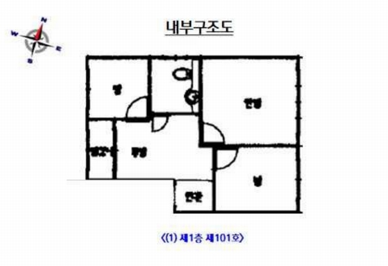 2025타경323 서울특별시 은평구 은평로3길 26-1, 다세대주택 1층 101호 다세대(빌라)[공급14평형] 경매 이미지