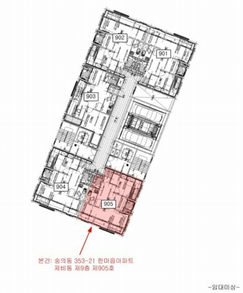 2024타경500273 인천광역시 미추홀구 인중로 21, 한마음아파트 비동 9층 905호 아파트 경매 이미지