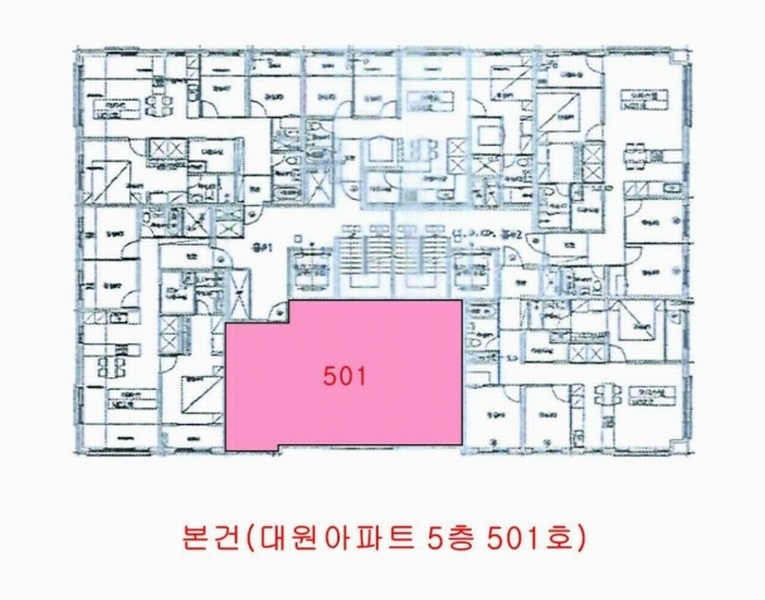 2023타경542263 인천광역시 서구 옻우물로 14번길 20, 대원아파트 5층 501호 아파트[공급22평형] 경매 이미지