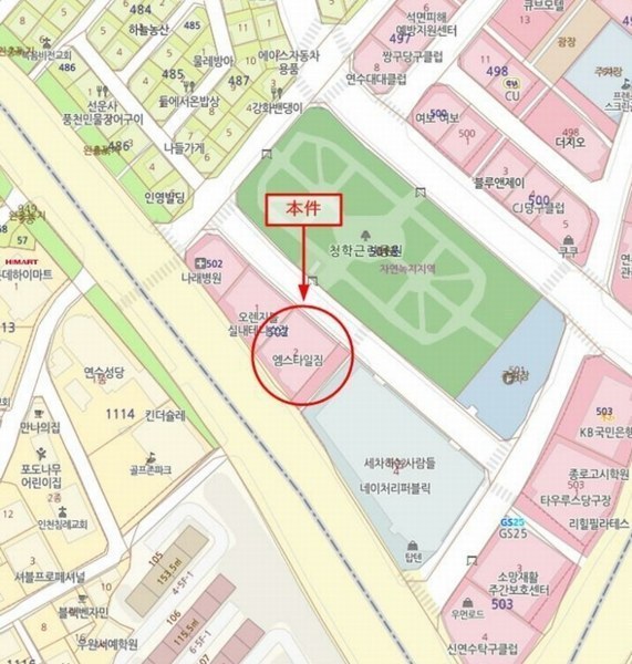 2024타경15164 인천광역시 연수구 청능대로 75, 아이엠씨-9 1층 102호 근린상가 경매 이미지
