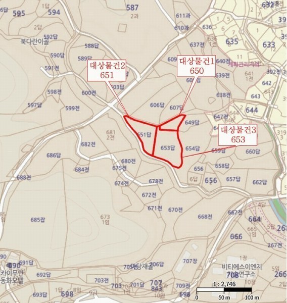 2025타경1340 충청북도 음성군 음성읍 한벌리 650 농지 경매 이미지