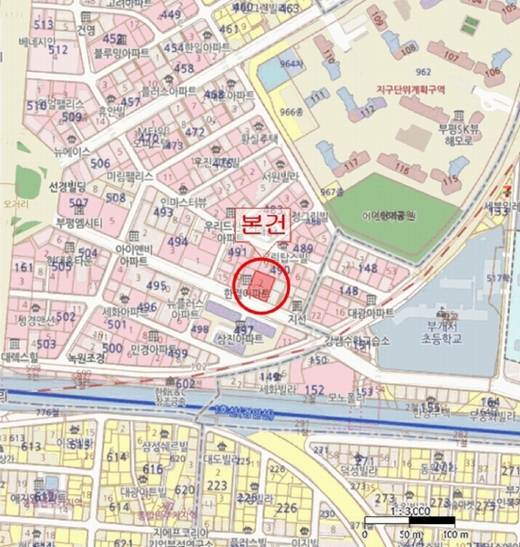 2025타경510495 인천광역시 부평구 부일로 25, 한결아파트 13층 1302호 아파트[공급23평형] 경매 이미지