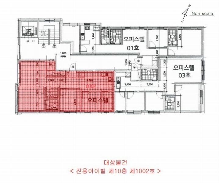 2025타경511699 인천광역시 미추홀구 경인로33번길 16, 진용아이빌 10층 1002호 오피스텔[계약27평형] 경매 이미지