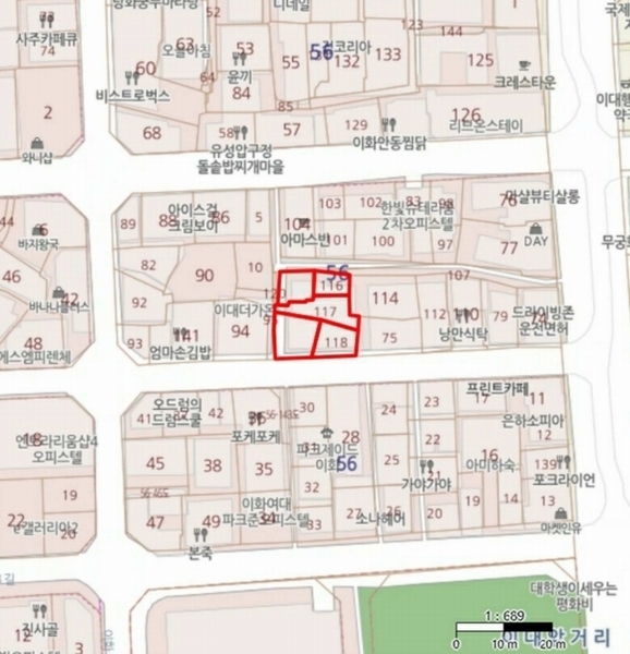 2025타경50342 서울특별시 서대문구 대현동 56-119 근린상가 경매 이미지