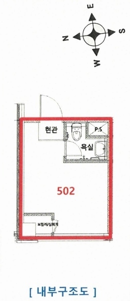 2025타경512488 인천광역시 미추홀구 염창로 35, 베스티움 5층 502호 오피스텔[계약12평형] 경매 이미지