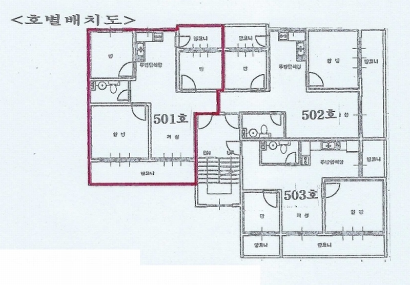 2025타경512924 인천광역시 부평구 장제로159번길 24, 대영빌라트 5층 501호 다세대(빌라)[공급18평형] 경매 이미지