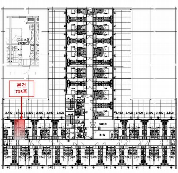2025타경513289 인천광역시 남동구 남동대로 353, 제이케이루체스타지식산업센터 7층 705호 오피스텔[계약13평형] 경매 이미지
