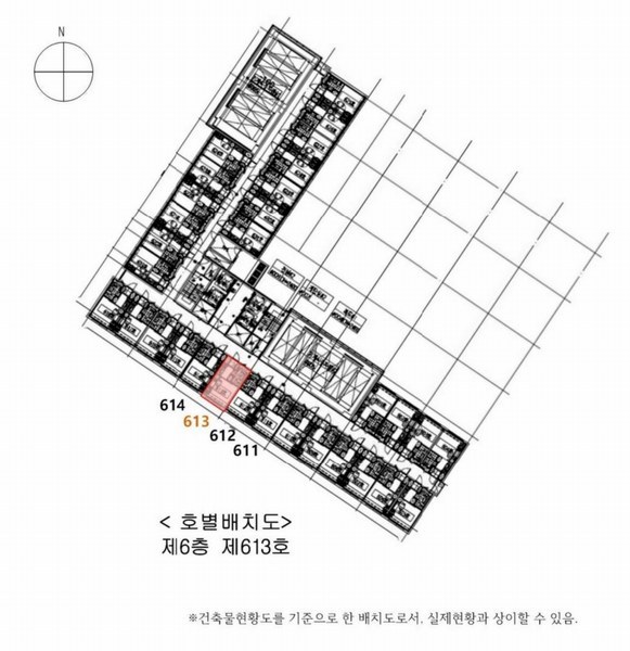 2025타경513375 인천광역시 미추홀구 염전로168번길 28, 도화두손지젤시티 에이동 6층 613호 오피스텔[계약13평형] 경매 이미지