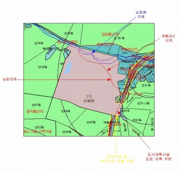 2025타경50816 강원특별자치도 화천군 하남면 서오지리 산40 임야 경매 이미지