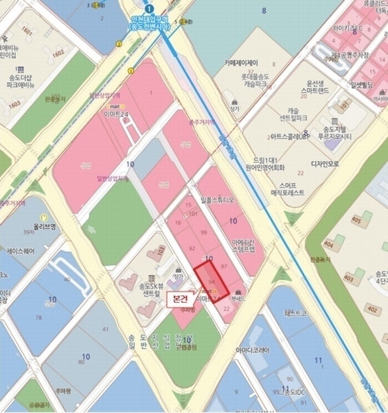 2024타경9497 인천광역시 연수구 하모니로188번길 8, 이든메디타워 1층 104호 근린상가 경매 이미지