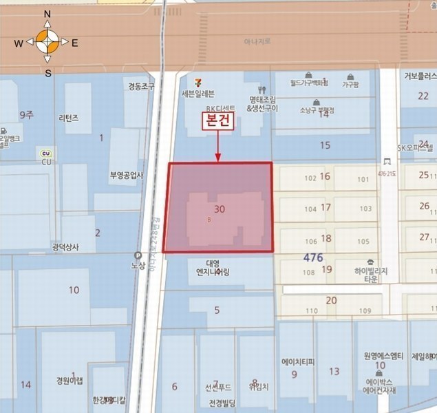 2024타경500075 인천광역시 계양구 아나지로248번길 5, 비케이디센트 비동 2층 203호 오피스텔 경매 이미지