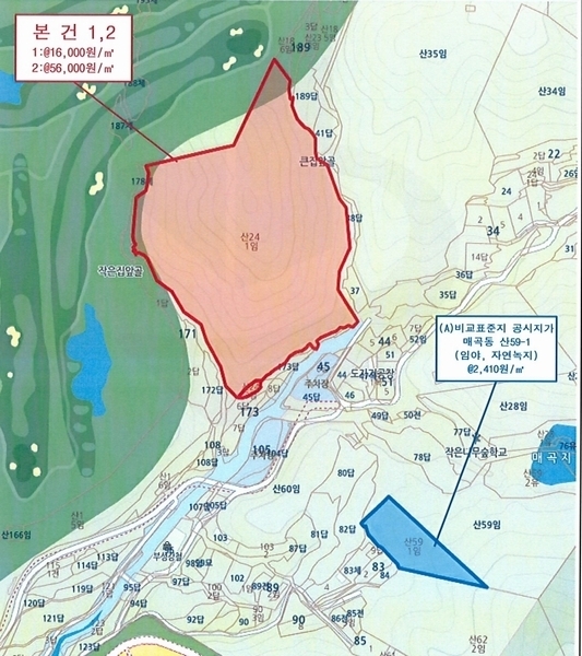 2025타경987 경상남도 양산시 매곡동 산24-1 임야 경매 이미지