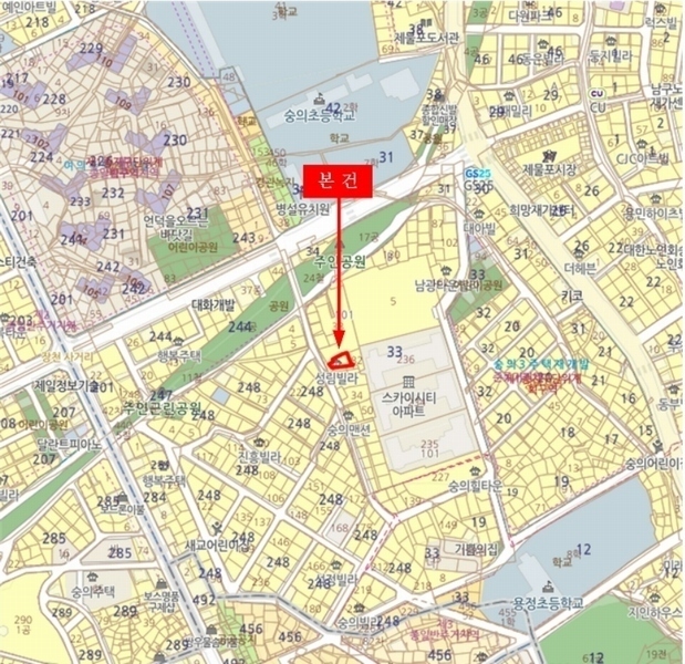 2023타경545484 인천광역시 미추홀구 장천로94번길 23인천광역시 미추홀구 장천로94○○○○, 성림빌라 3층 302호성림빌라○○ 다세대(빌라)[공급13평형] 경매 이미지