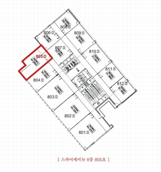 2024타경5358 인천광역시 중구 하늘달빛로 90-7, 스카이에비뉴 8층 805호 근린상가 경매 이미지
