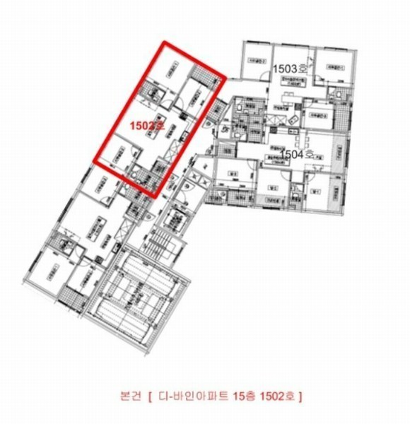 2024타경541304 인천광역시 부평구 경원대로1347번길 54, 디-바인아파트 15층 1502호 오피스텔[계약26평형] 경매 이미지