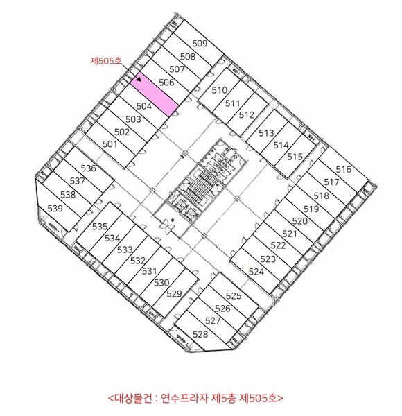 2024타경579019 인천광역시 연수구 먼우금로 190, 연수프라자 5층 505호 다세대(빌라)[공급16평형] 경매 이미지