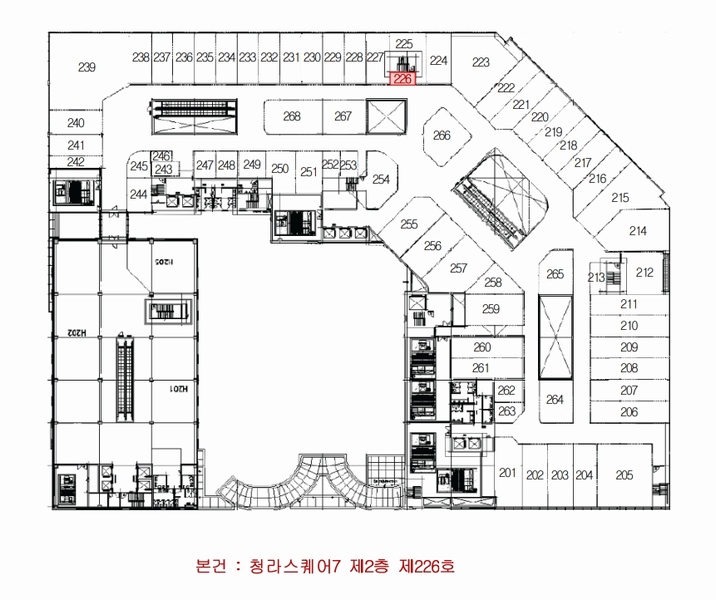 2024타경581210 인천광역시 서구 청라루비로 76, 청라스퀘어7 2층 226호 근린상가 경매 이미지
