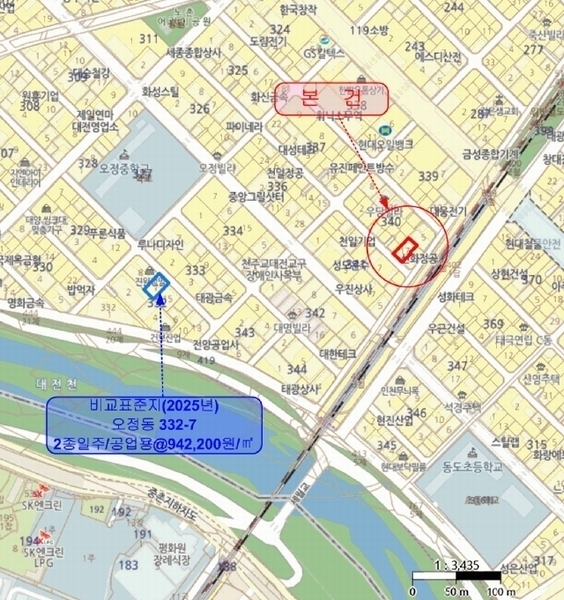 2025타경945 대전광역시 대덕구 오정동 340-17 공장 경매 이미지