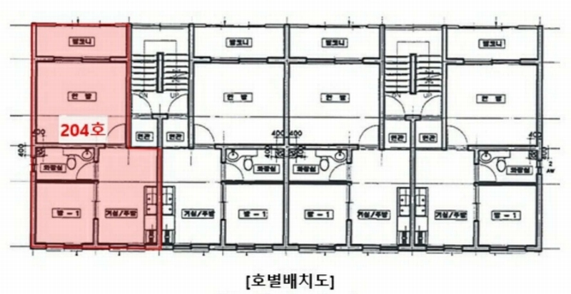 2025타경507652 인천광역시 미추홀구 남주길147번길 66-17인천광역시 미추홀구 남주길147번○○○○, 삼성탑스빌 2층 204호삼성탑스○○ 다세대(빌라)[공급13평형] 경매 이미지