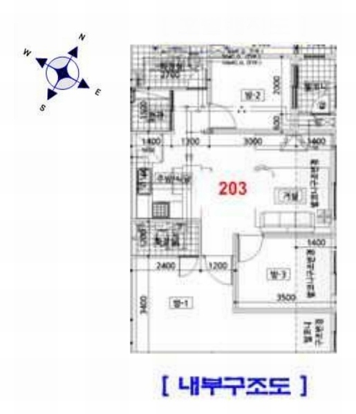 2024타경555440 인천광역시 부평구 장제로76번길 21, 블루밍아파트 에이동 2층 203호 아파트[공급21평형] 경매 이미지