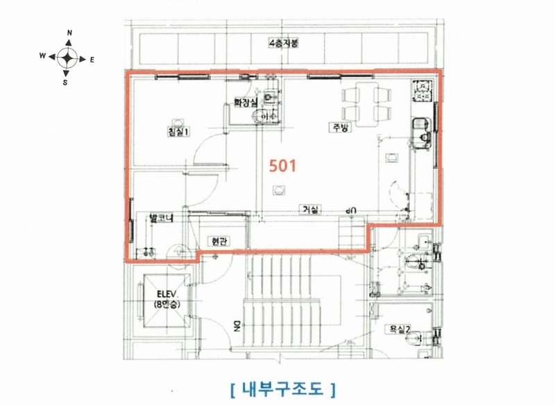 2024타경563397 인천광역시 미추홀구 인하로236번길 5-42, 퓨처하우스 A동 5층 501호 다세대(빌라)[공급13평형] 경매 이미지