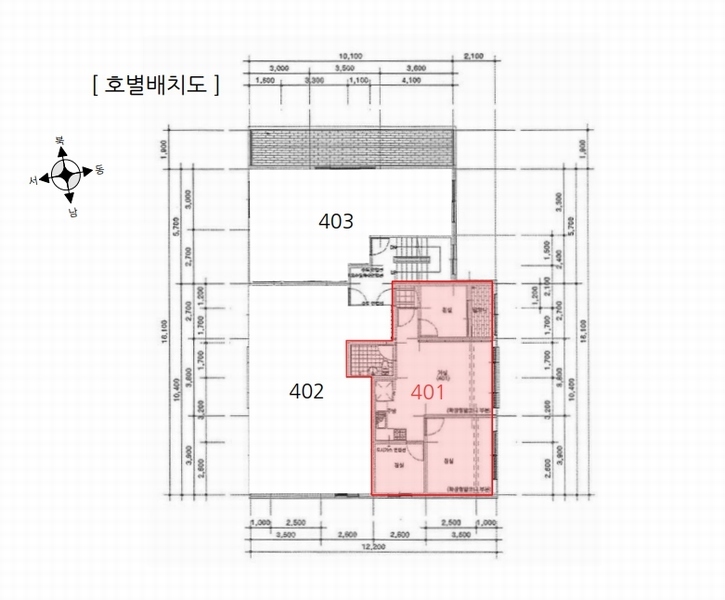 2024타경567993 인천광역시 서구 완정로228번길 10, 바우하우스 4층 401호 다세대(빌라)[공급16평형] 경매 이미지