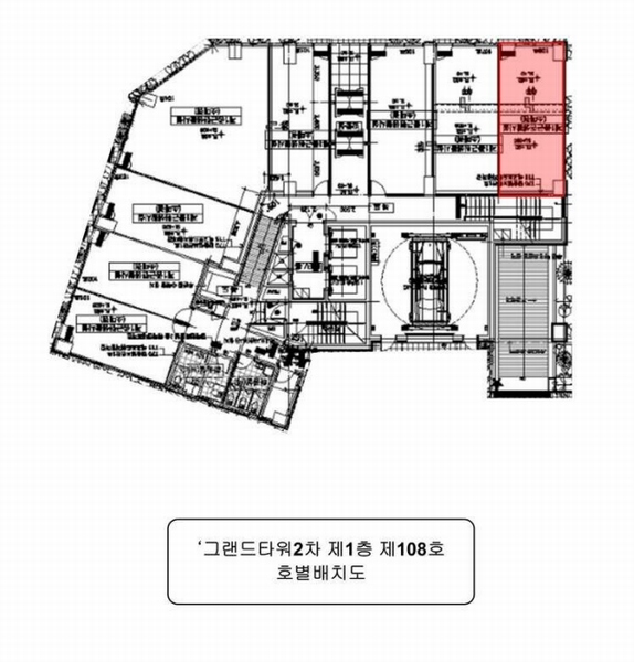 2024타경46352 경기도 김포시 양도로19번길 31-1, 그랜드타워2차 1층 108호 근린상가 경매 이미지