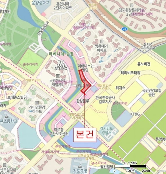 2024타경52357 경기도 김포시 김포한강2로23번길 72, 라베니체마치에비뉴2 1층 122호 근린상가 경매 이미지