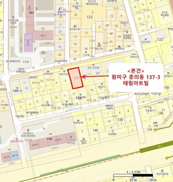 2024타경54681 경기도 부천시 원미구 계남로301번길 64, 태림아트빌 5층 502호 다세대(빌라)[공급14평형] 경매 이미지