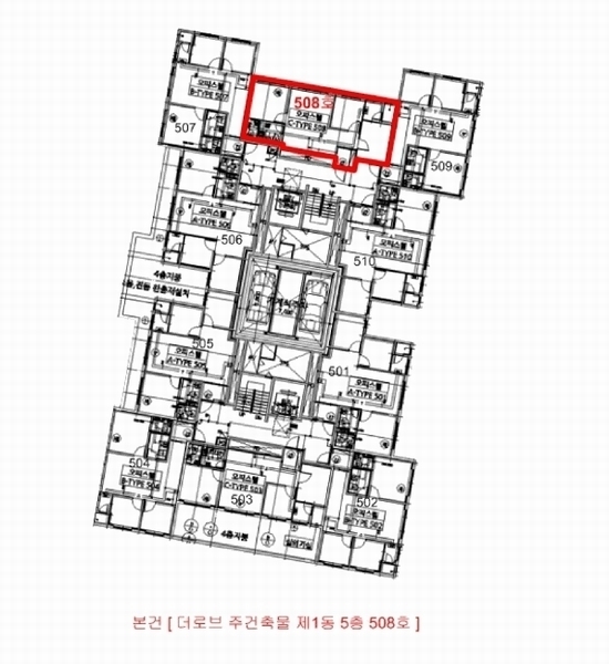 2025타경1899 경기도 부천시 원미구 원미로177번길 14, 더로브주건축물 1동 5층 508호 오피스텔 경매 이미지