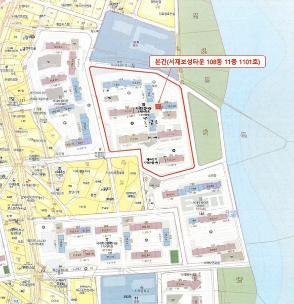 2025타경32077 대구광역시 달성군 서재로30길 17, 서재보성타운 108동 11층 1101호 아파트[공급23평형] 경매 이미지