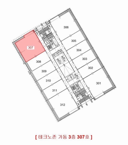 2025타경33327 경기도 김포시 황금로 117, 테크노존 가동 3층 307호 아파트형공장 경매 이미지