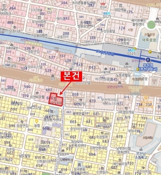 2025타경33586 경기도 부천시 소사구 심곡로9번길 51, 코모도타워 5층 516호 오피스텔 경매 이미지