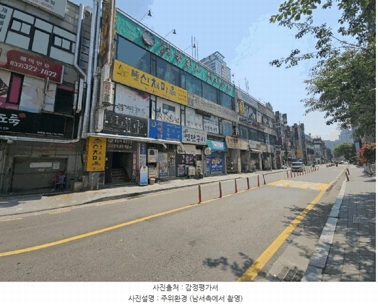 2025타경33588 경기도 부천시 원미구 중동로254번길 15, 동아프라자 지하1층 101호 근린상가 경매 이미지