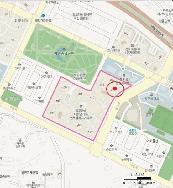 2025타경33719 경기도 김포시 마송공원길 35, 김포마송1차대방엘리움센트럴파크 111동 3층 301호 아파트 경매 이미지
