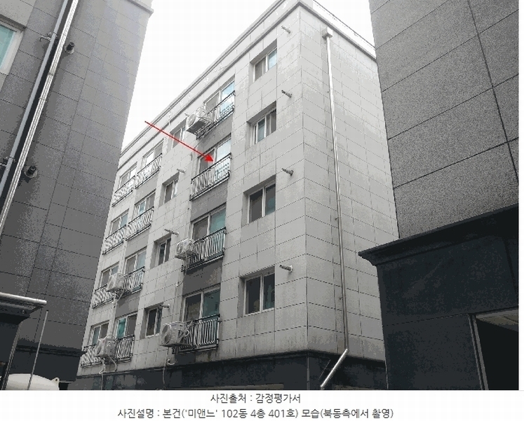 2025타경33830 경기도 김포시 태산로18번길 15경기도 김포시 태산로18○○○○, 미앤느 102동 4층 401호미앤느 1○○ 다세대(빌라)[공급17평형] 경매 이미지