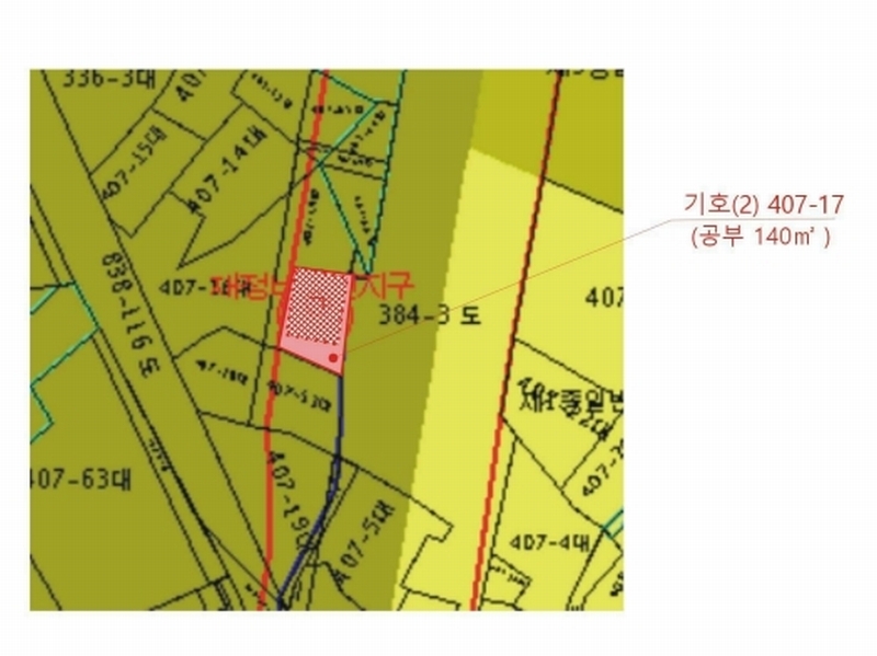 2023타경49743 경기도 김포시 사우동 407-17 대지 경매 이미지