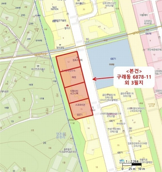 2024타경3676 경기도 김포시 김포한강10로133번길 107, 디원시티시그니처지식산업센터 3층 366호 아파트형공장 경매 이미지