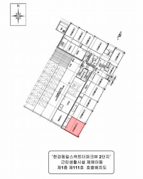 2024타경3904 경기도 김포시 김포한강8로 127, 한강동일스위트더파크뷰2단지근린생활시설 에이동 1층 111호 근린상가 경매 이미지