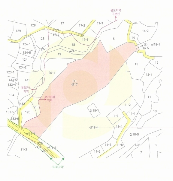 2024타경4624 경기도 양평군 서종면 수능리 산17 임야 경매 이미지