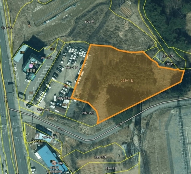 2024타경5429 충청남도 당진시 송악읍 반촌리 292-1 임야 경매 이미지