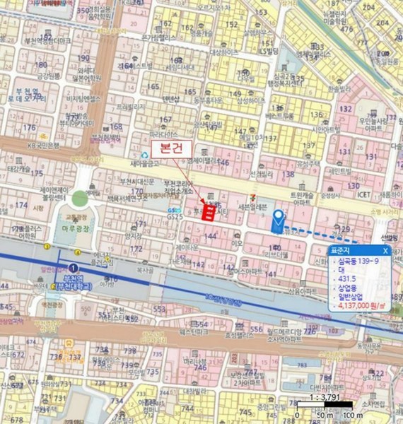 2024타경32650 경기도 부천시 원미구 심곡동 145-19 대지 경매 이미지